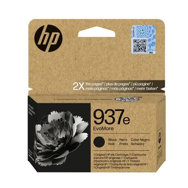 HP 937E EVOMORE BLACK ORIGINAL INK