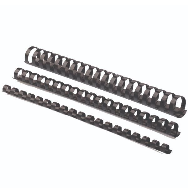 CF100 DORSO PLASTICO D.12MM NERO