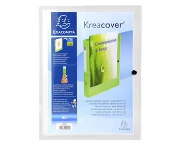 SCATOLA ARCHIVIO 40MM PER A4 TRASPA