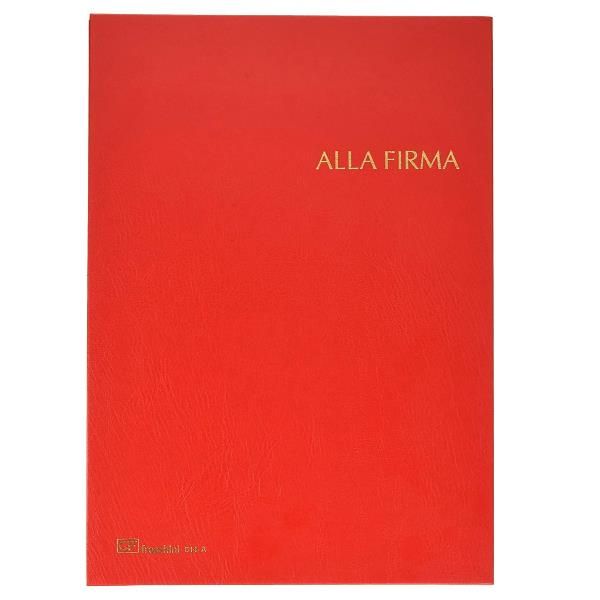 LIBRO FIRMA 14 INTERCALARI ROSSO