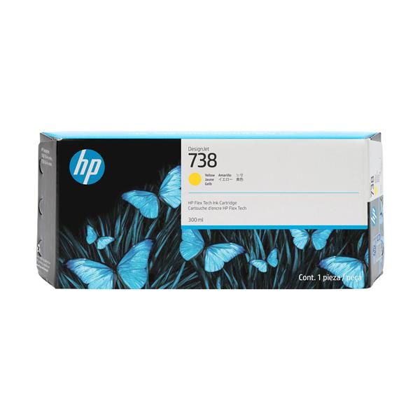 HP 738 300-ML YELLOW DESIGNJET INK