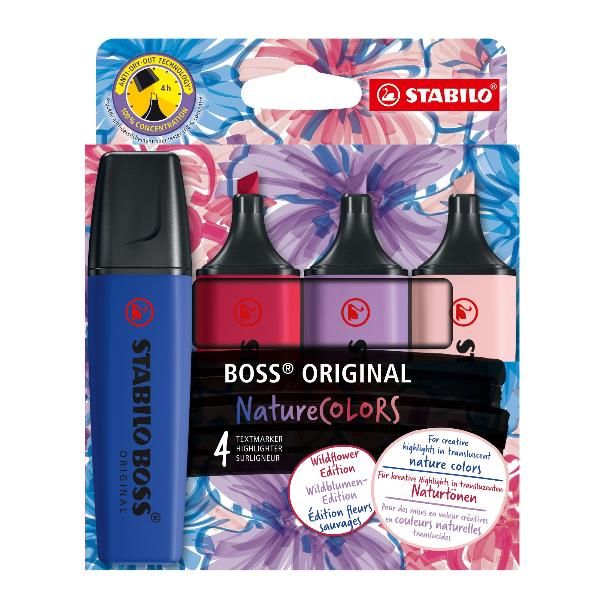 AST4 STABILO BOSS NATURE WILDFLOWER
