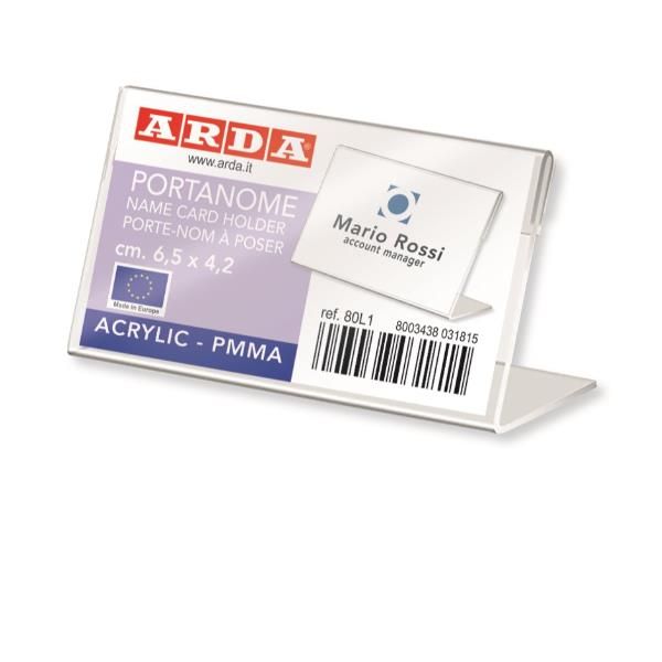 PORTANOME A L ACRILICO MM.6 5X4 2