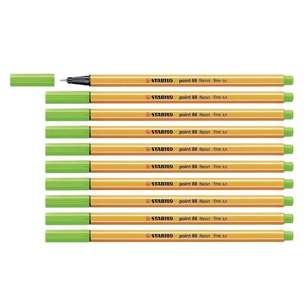 CF10 FINELINER POINT 88 VERDE NEON