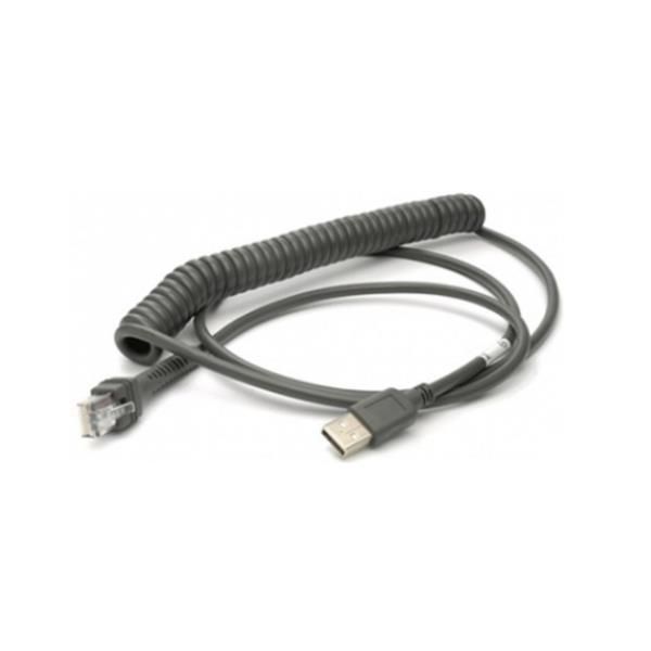 CABLE/USB TYPE A/TPUW/COILED/2.4M/