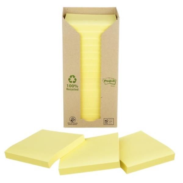 CF16POST-IT RICICL 654-1T GIALLO