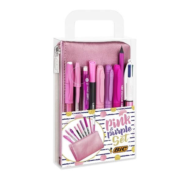 PINK SET ASTUCCIO + PENNE
