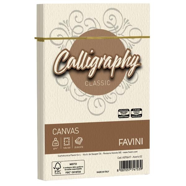 CF25 BUSTE CANVAS AVORIO 12X18