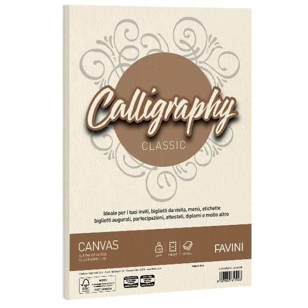 CF50 FG CANVAS 100GR A4 AVORIO