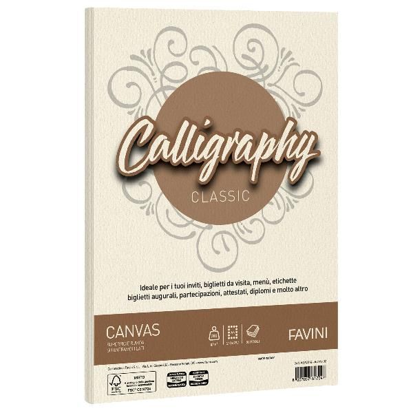 CF50 FG CANVAS 200GR A4 AVORIO