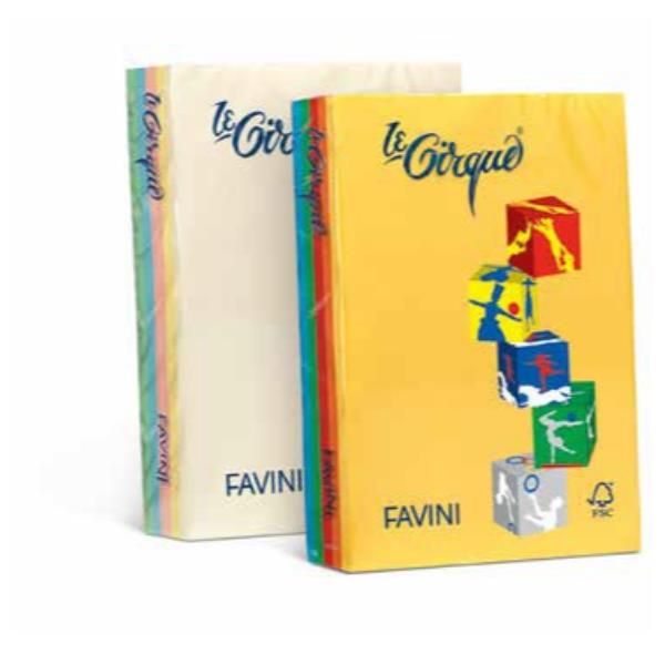 RISMA LE CIRQUE 160G 5COL TENUI A4