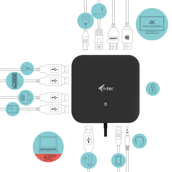 USB-C HDMI DP+P.D.100W+CHARG-C112W - Image 4