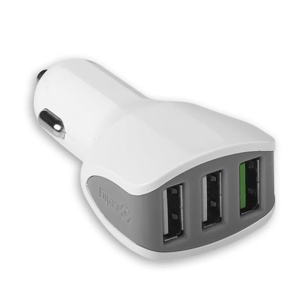 TURBO CAR CHARGER 3USB 4.4A/22W WH