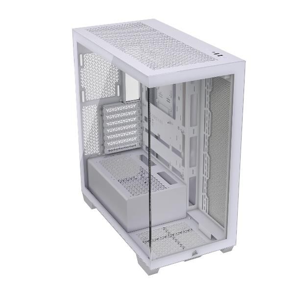 3500X TEMPERED GLASS MID-TOWER WH