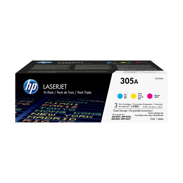 HP 305A CYM TRI-PACK LASERJET TONE