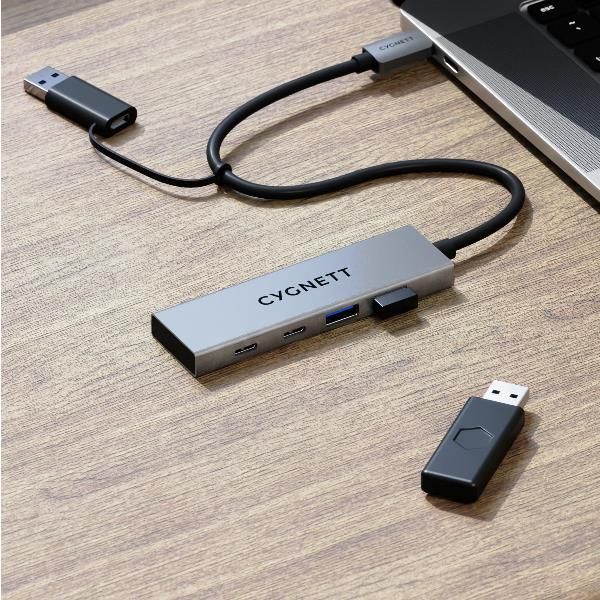 4IN1 USB-C TO USB-C & USB-A HUB