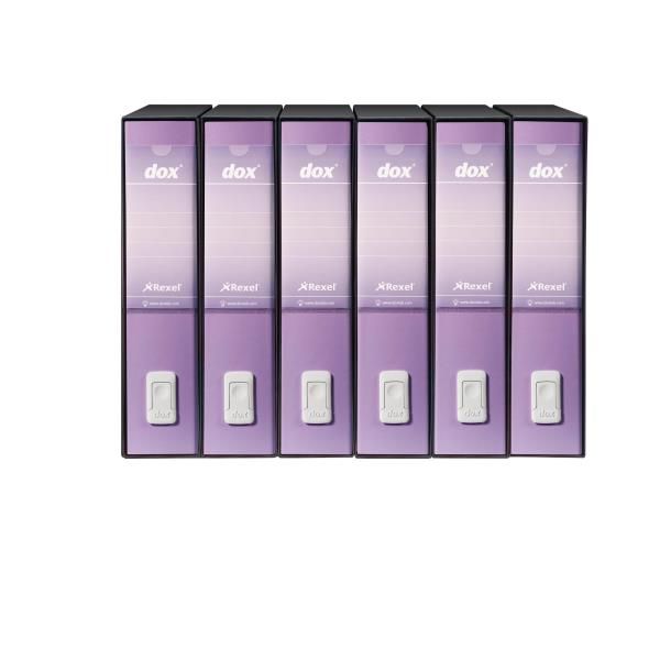 CONFEZIONE DA 6 REGISTRATORI DOX 2 LILLA