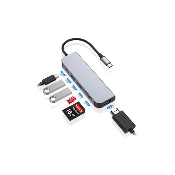 ADATTATORE HUB USB-C 3.1 6 IN 1 - Image 4