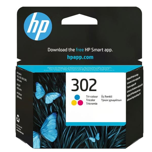 HP 302 TRI-COLOR INK CARTRIDGE