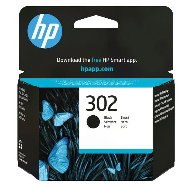 HP 302 BLACK INK CARTRIDGE