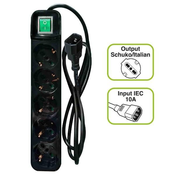 MULTIPRESA IEC 5 USCITE