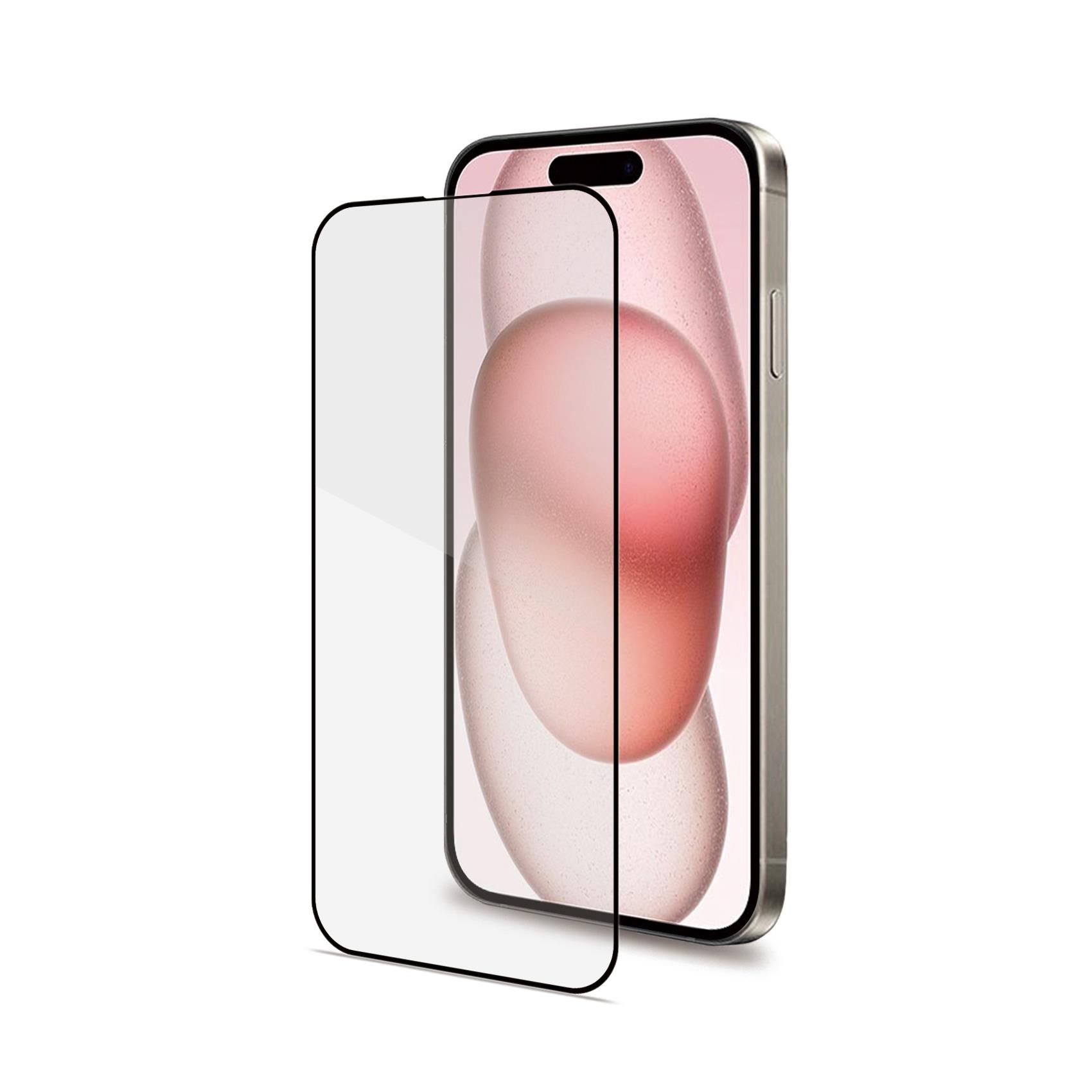 FULL GLASS IPHONE 15 BLACK