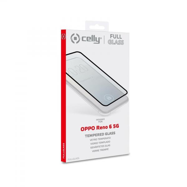 FULL GLASS OPPO RENO 6 5G BLACK - Image 4