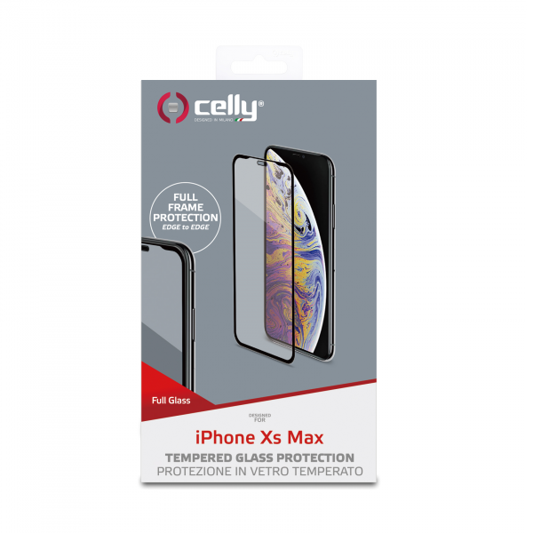 FULL GLASS IPHONE XS MAX BLACK - Image 3