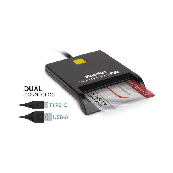 LETTORE SMART CARD USBC USBA