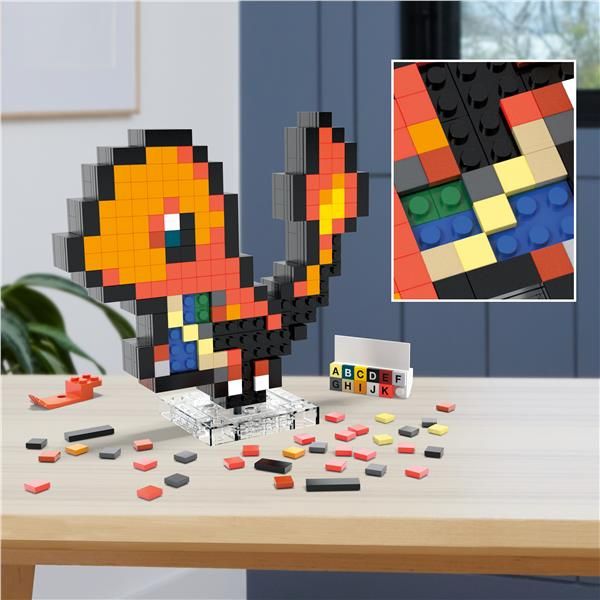 MEGA POKEMON PIXEL ART CHARMANDER