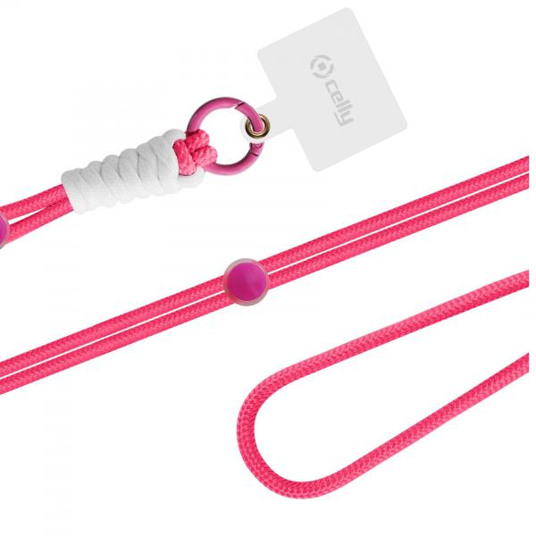 NECKLACE UNI NYL PINK FL - Image 3