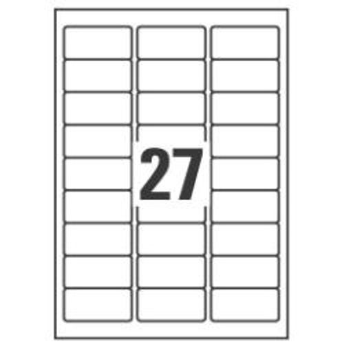 ETIC.POLIESTERE ARGENTO 63 5 X 29 6