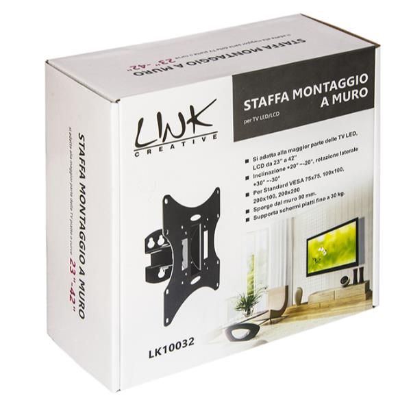STAFFA A MURO ORIENTABILE TV 23-42"