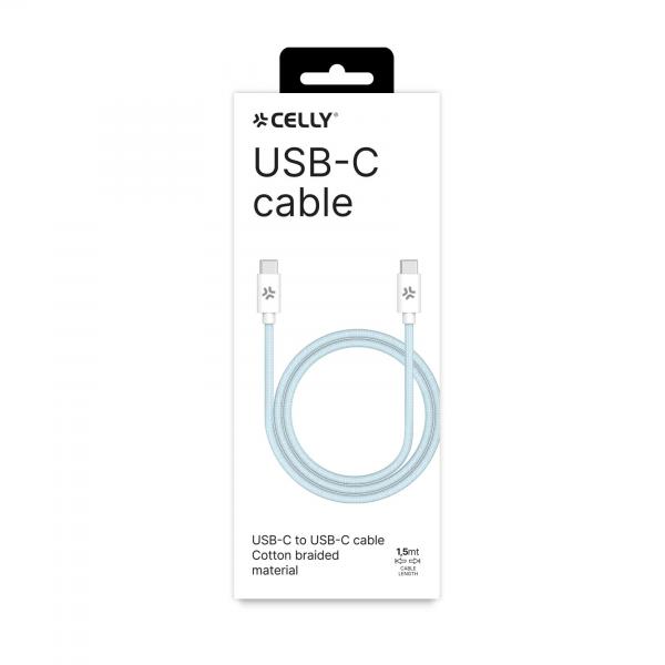 USB-C TO USB-C 1.5MT COTTON CABLE - Image 3