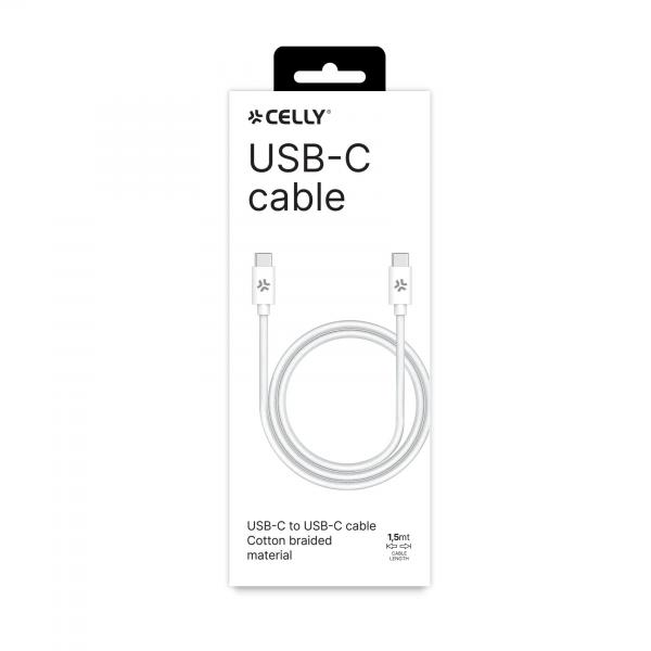 USB-C TO USB-C 1.5MT COTTON CABLE - Image 3