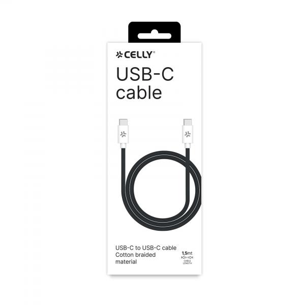 USB-C TO USB-C 1.5MT COTTON CABLE - Image 3
