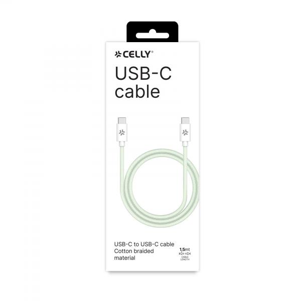 USB-C TO USB-C 1.5MT COTTON CABLE - Image 3