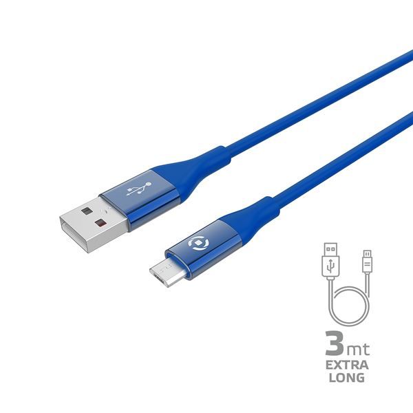 6SB-A TO MICROUSB 12W CABLE 3MT BL