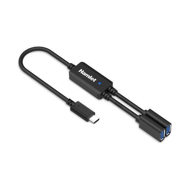 HUB USB-C 3.1 CON 2 PORTE USB-A 3.0