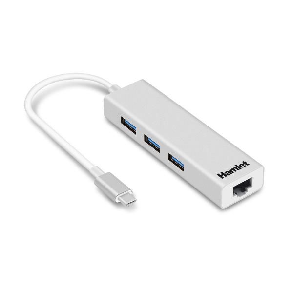 HUB 3 USB 3.1 TYPE C + LAN RJ45