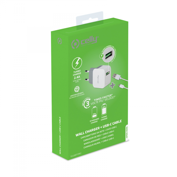 KIT TC USB 2.4A/12W+UB-C CABLE WH - Image 3