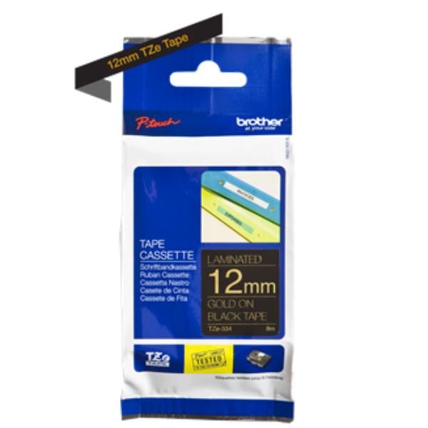 NASTRO LAMIN 12MM ORO SU NERO