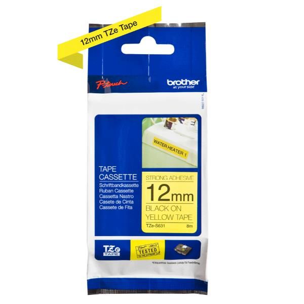 NASTRO 12MM NERA/GIALLO ADES RESIS