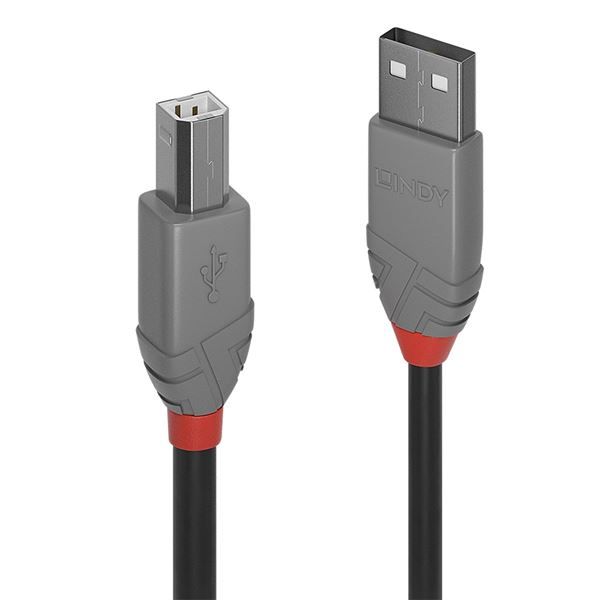 CAVO USB 2.0 A/B ANTHRA LINE 3M