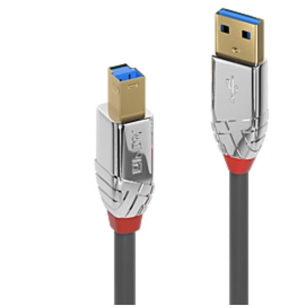CAVO USB 3.2 TIPO A A B CROMO 3M