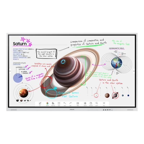 Samsung Wm85b Lavagna Interattiva 2,16 M (85") 3840 X 2160 Pixel Touch Screen Grigio Chiaro Hdmi