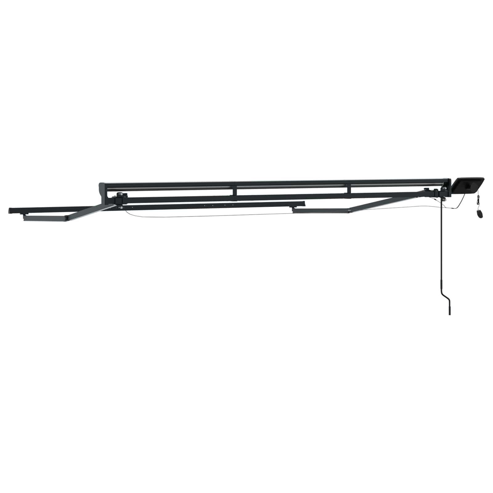 Cornice Per Tenda Manuale Con Led Antracite 3 X 2,5 M Acciaio - Image 5