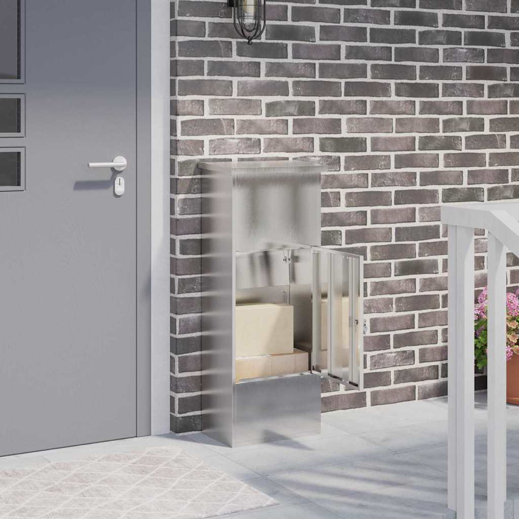 Cassetta Per Pacchi Con Porta Argento 44,5 X 29 X 110,5 cm