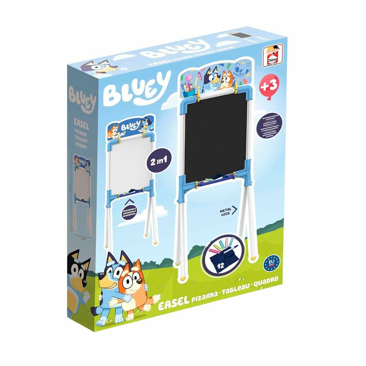 Lavagna DoublE-Face Chicos Bluey 37 X 32 X 98 cm