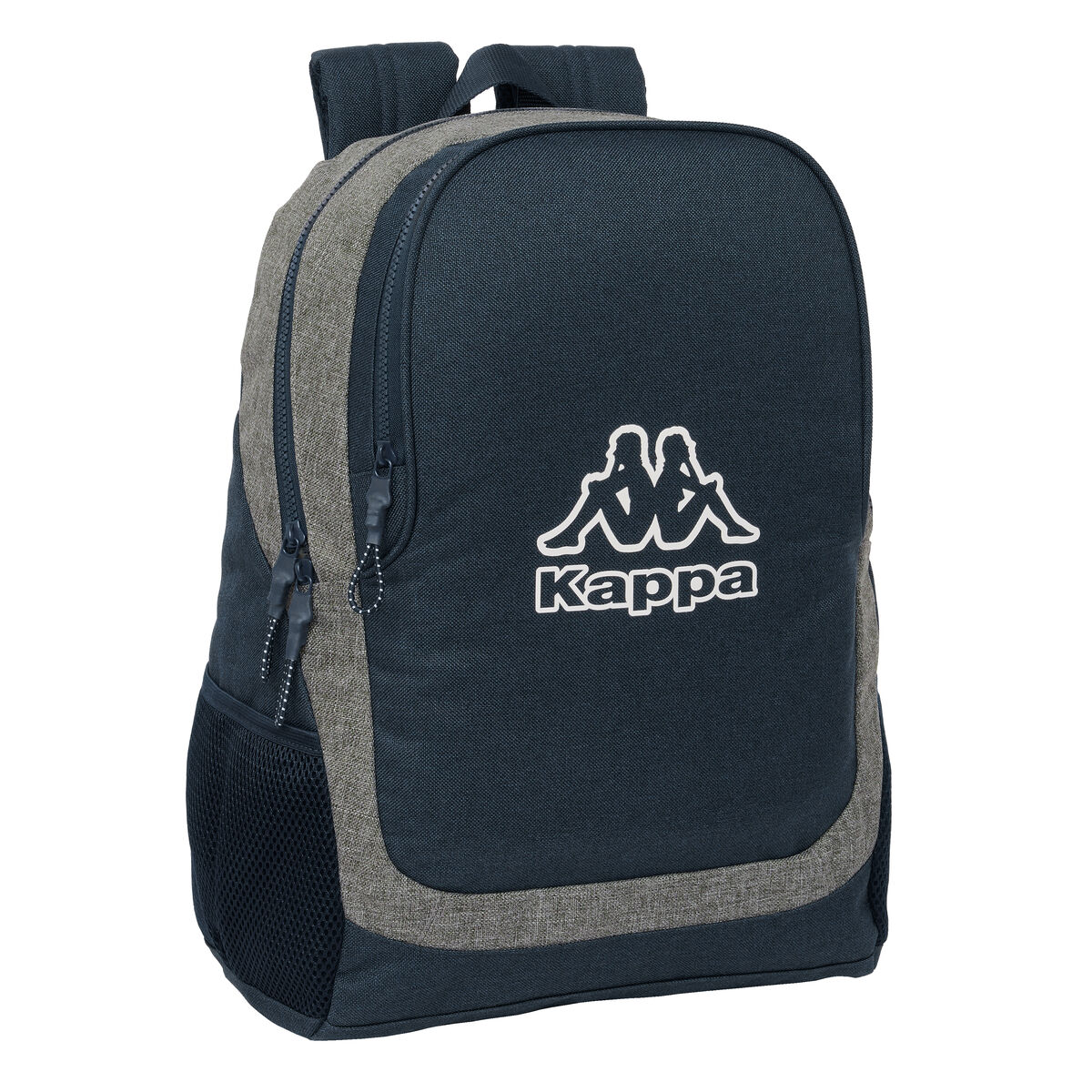 Zaino Scuola Kappa Dark Navy Grigio Blu Marino 32 X 44 X 16 cm